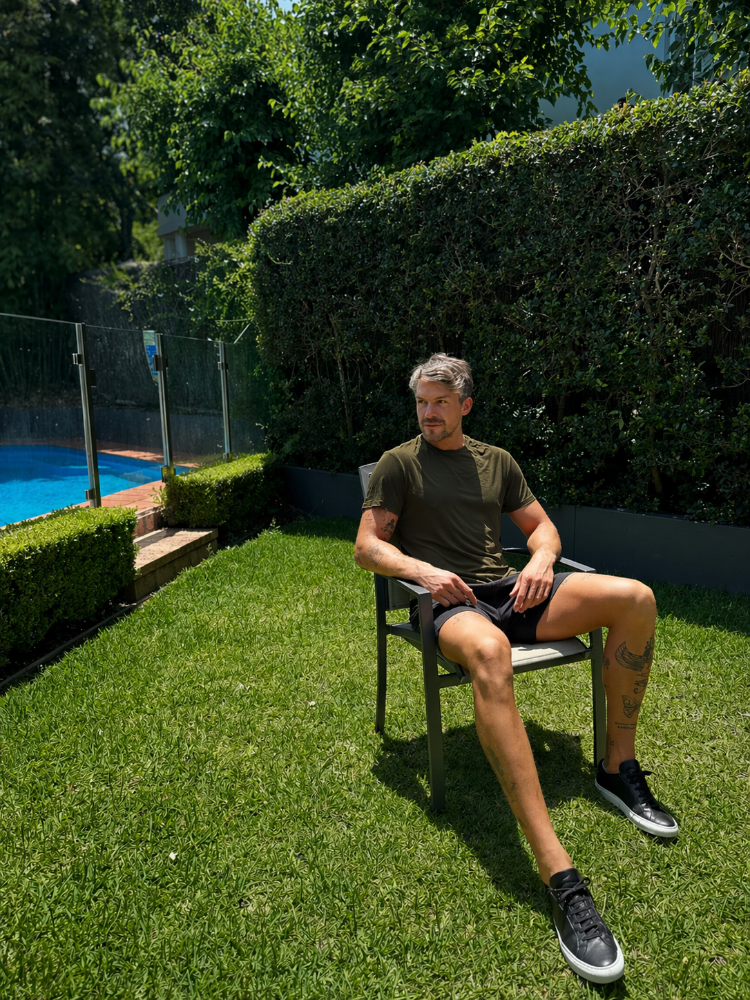 Limited Edition Bamboo Lyocell Bondi Tee — Khaki