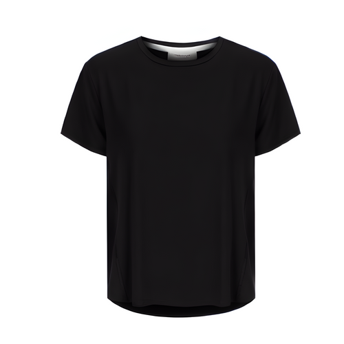 Shelly Round Neck Tee - Black