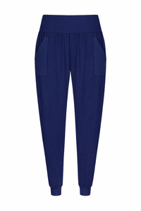 Premium Bamboo Palm Beach Pocket Pant — Midnight Blue