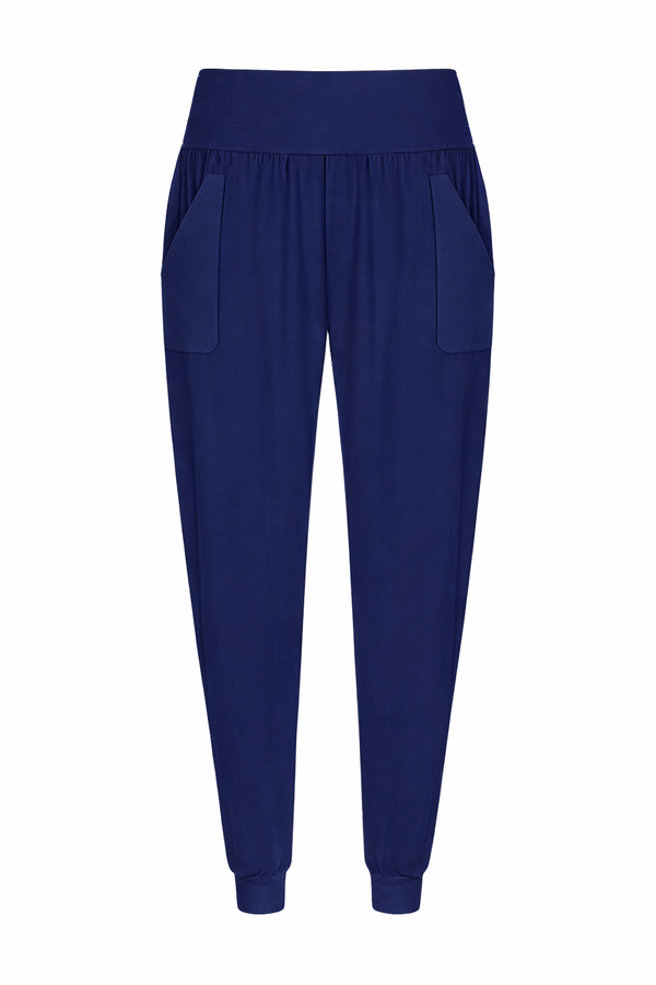 Premium Bamboo Palm Beach Pocket Pant — Midnight Blue
