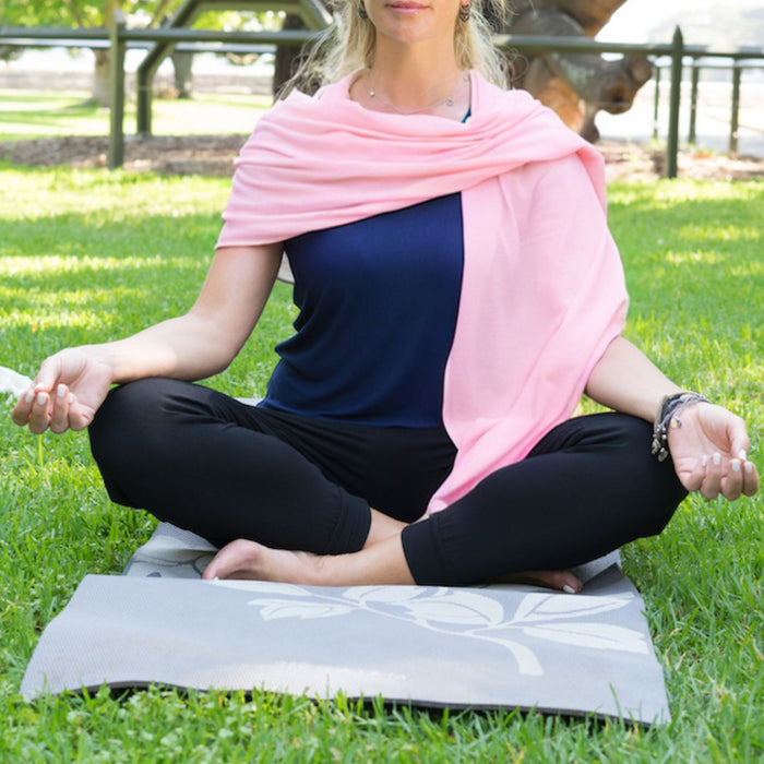 Superfine Merino Wrap — Peony Pink