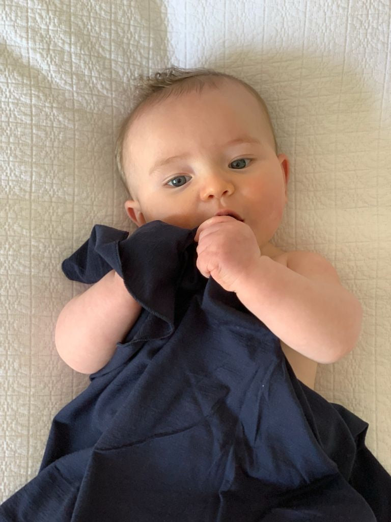 Superfine Merino Baby Blanket — Indigo