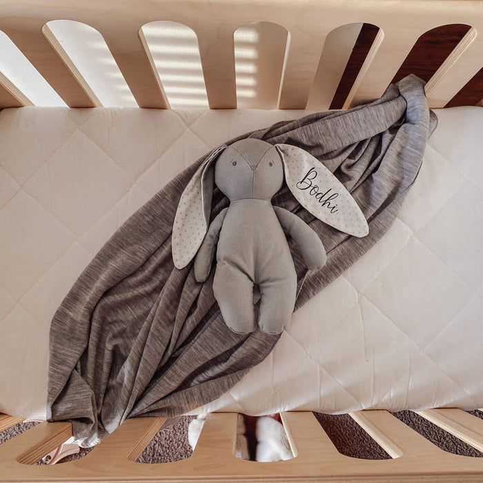 Superfine Merino Baby Blanket — Grey Marl