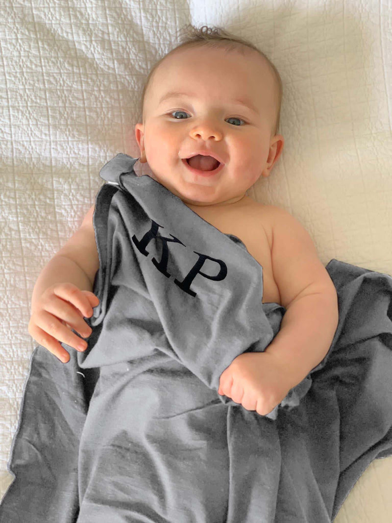 Superfine Merino Baby Blanket — Grey Marl
