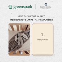 Superfine Merino Baby Blanket — Grey Marl