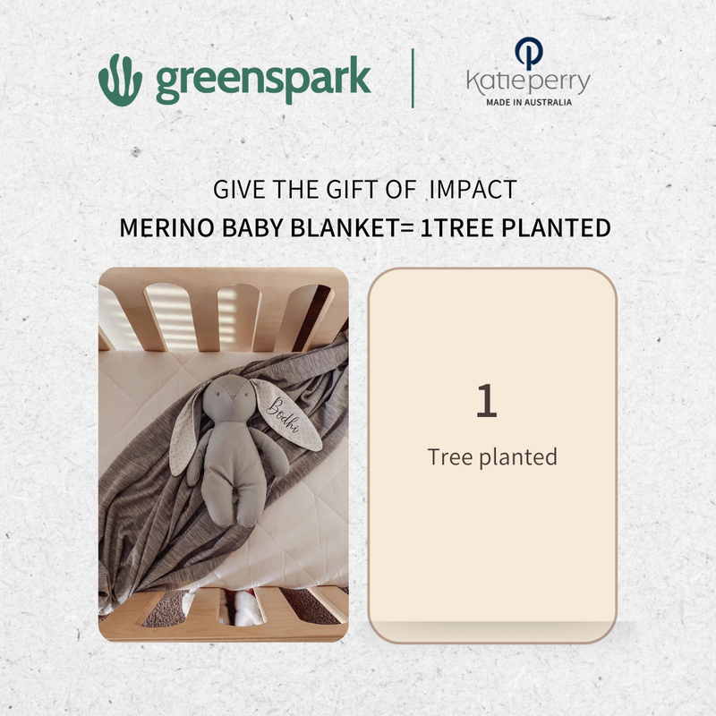 Superfine Merino Baby Blanket - Grey Marl